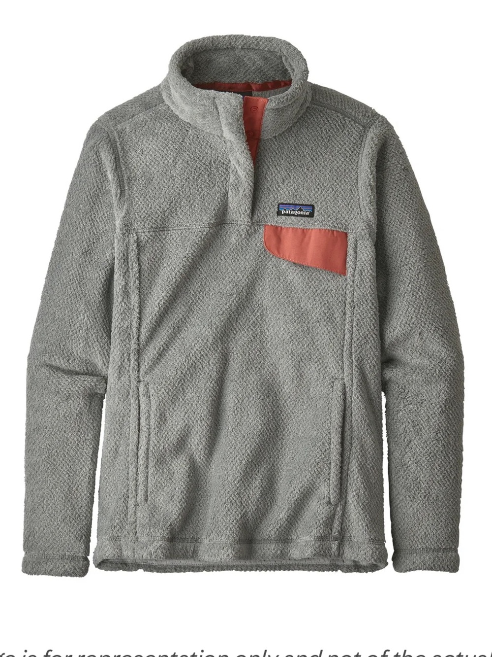 Patagonia slim fit re-tool snap-t pullover Grey - Nickel X-Dye W/Aurea Pink M
